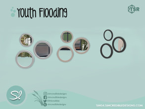 Sims 4 — Youth Flooding Mirror 1 by SIMcredible! — by SIMcredibledesigns.com available at TSR 3 colors variations