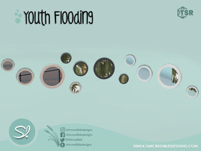 Sims 4 — Youth Flooding Mirror 2 by SIMcredible! — by SIMcredibledesigns.com available at TSR 3 colors variations