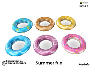 Sims 4 — kardofe_Summer fun_Float 2 by kardofe — Round, decorative float, in six colour options, to be placed on any