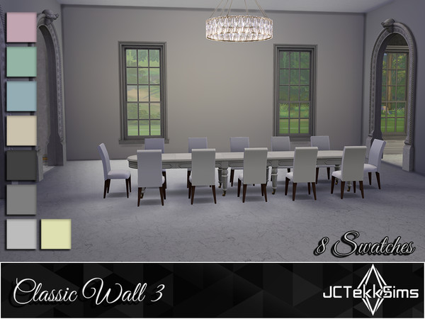 Sims 4 — Classic Wall 3 by JCTekkSims — Created by JCTekkSims.