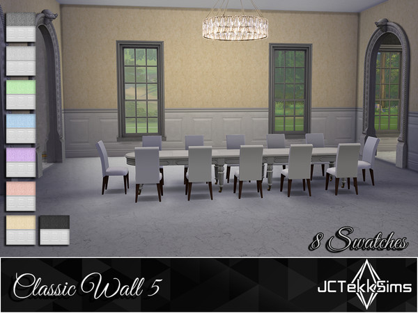 Sims 4 — Classic Wall 5 by JCTekkSims — Created by JCTekkSims.