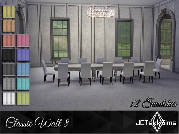 Sims 4 — Classic Wall 8 by JCTekkSims — Created by JCTekkSims.