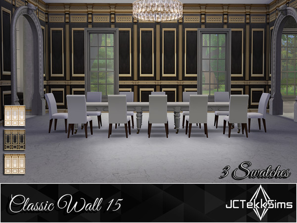 Sims 4 — Classic Wall 15 by JCTekkSims — Created by JCTekkSims.
