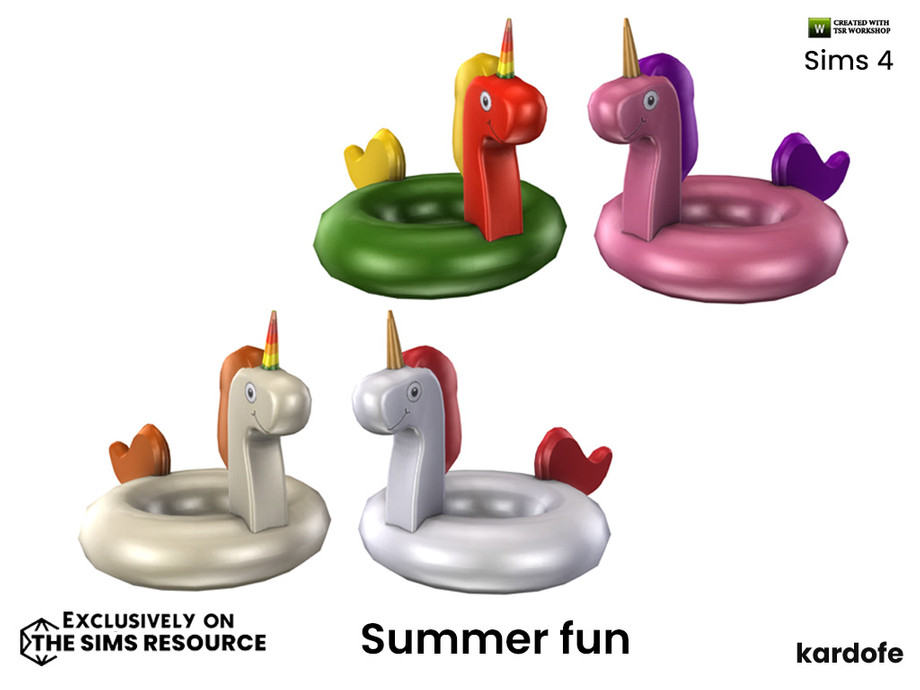 The Sims Resource - kardofe_Summer fun_Unicorn 2
