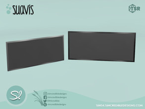 Sims 4 — Suavis Wall TV by SIMcredible! — by SIMcredibledesigns.com available at TSR 2 colors variations