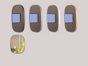 Sims 4 — Living Room Corner Wall Mirror by ung999 — Living Room Corner Wall Mirror Color Options : 4