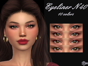 Sims 4 — Eyeliner N40 by qLayla — The eyeliner is : - base game compatible. - allowed for teen, young adult, adult and