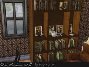 Sims 4 — Dark Academia Set II bookcase  by Siomi's Vault by siomisvault — You should read a bit more!!! Thank you for the
