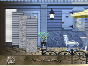 Sims 4 — Mosaic Stone Siding by Emerald — Ideal mosaic stone for your home or commercial building that provides a durable