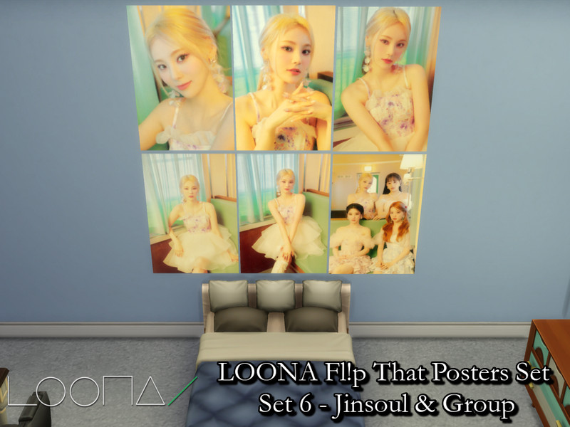 Sims 4 Loona 'Fl!p That' Posters (Version A) Set 6 - Requires Mesh by PhoenixTsukino