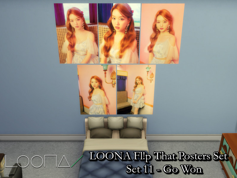 Sims 4 Loona 'Fl!p That' Posters (Version A) Set 11 - Requires Mesh by PhoenixTsukino