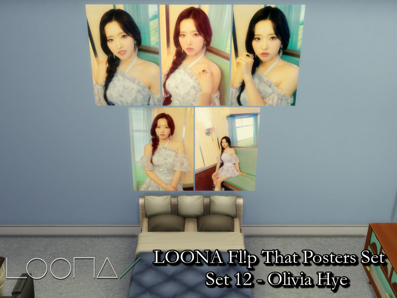 Sims 4 Loona 'Fl!p That' Posters (Version A) Set 12 - Requires Mesh by PhoenixTsukino