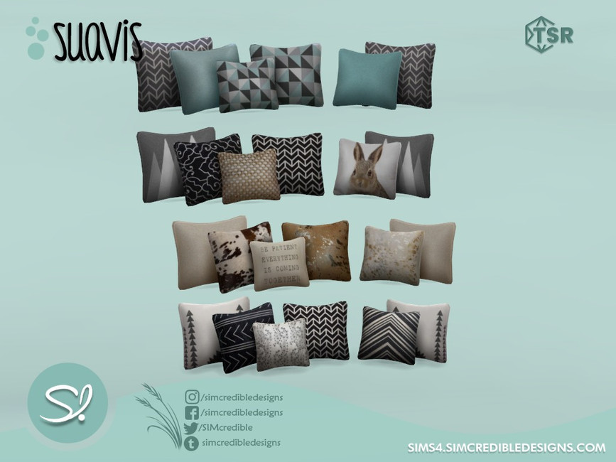 The Sims Resource Suavis cushions for sofa