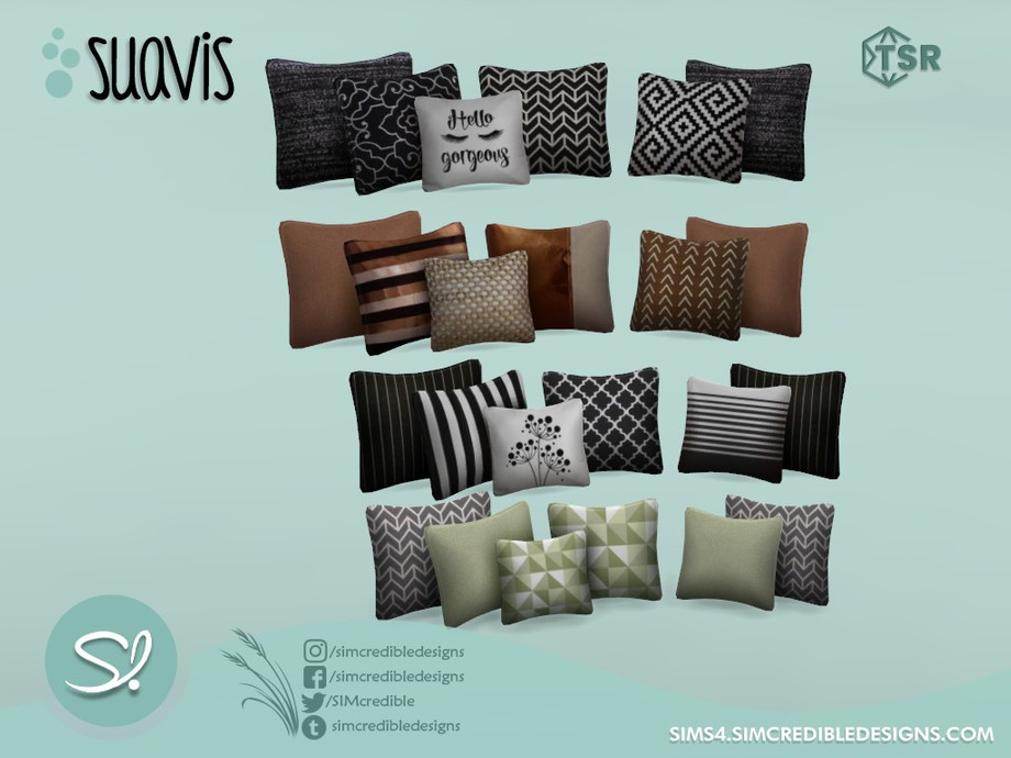 The Sims Resource Suavis cushions for sofa