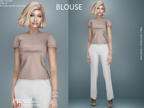 Sims 4 — Pullover Top by pizazz — www.patreon.com/pizazz Cotton Pullover Top. Add a great neckless to spice it up or keep
