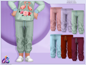 Sims 4 — Toddler Girl Pants 183 by RobertaPLobo — :: Toddler Pants 183 - TS4 :: Only for Girls :: 6 swatches :: Custom