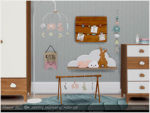 Sims 4 — Jenny nursery decor by Severinka_ — A set of decor for decoration nursery in the Scandi style. The set includes