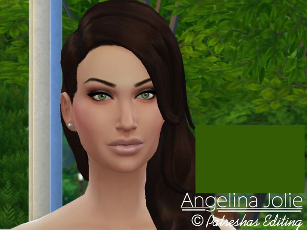 Sims 4 — Angelina Jolie by PatreshasEditing_Creations_By_Emma — Angelina Jolie, This gorgeous Actress was such a pleasure