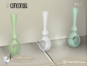Sims 3 — Concordia Tall Glass Vase by SIMcredible! — by SIMcredibledesigns.com available at TSR