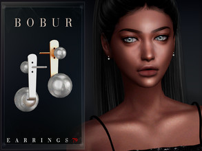 Sims 4 — Small simple pearl earrings by Bobur2 — Small simple pearl earrings for female 2 colors I hope you like it
