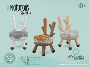 Sims 4 — Naturalis Kids Chair deer blanket by SIMcredible! — by SIMcredibledesigns.com available at TSR 3 colors +