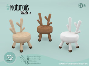Sims 4 — Naturalis Kids Chair deer by SIMcredible! — by SIMcredibledesigns.com available at TSR 3 colors variations
