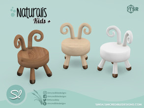Sims 4 — Naturalis Kids Ram chair  by SIMcredible! — by SIMcredibledesigns.com available at TSR 3 colors variations