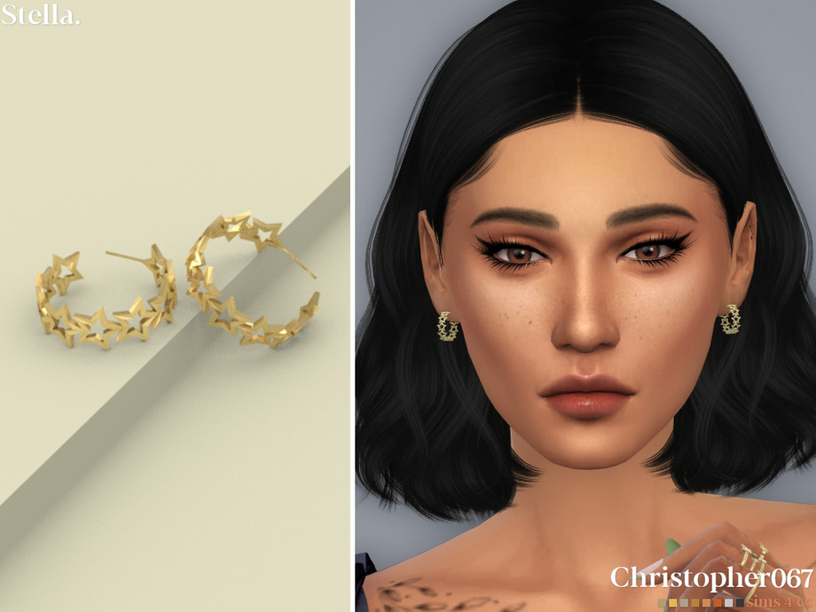 landing Majroe Udvej The Sims Resource - Stella Earrings