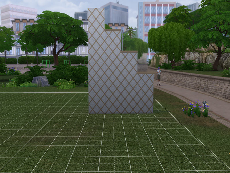 The Sims Resource Yurt wall with visible lattice