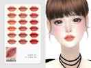 Sims 4 — Lipstick 06 HQ by 909SIMS — 15 Colors 2 versions HQ