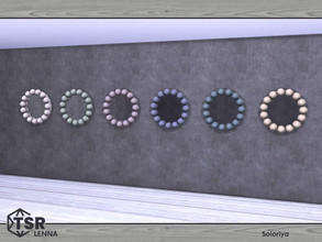 Sims 4 — Lenna. Wall Mirror by soloriya — Round wall mirror. Part of Lenna set. 6 color variations. Category: Decorative