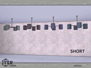 Sims 4 — Lenna. Ceiling Light, short by soloriya — Ceiling light, short. Part of Lenna set. 4 color variations. Category: