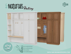 Sims 4 — Naturalis Hallway shelves by SIMcredible! — by SIMcredibledesigns.com available exclusively at TSR 3 colors +