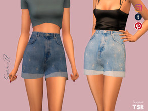 Sims 4 — Denim shorts - MBT44 by laupipi2 — New denim short comming in 10 swatches