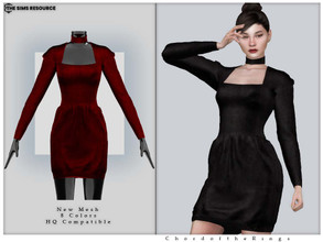 Sims 4 — Dress No.146 by ChordoftheRings — ChordoftheRings Dress No.146 - 8 Colors - New Mesh (All LODs) - All Texture