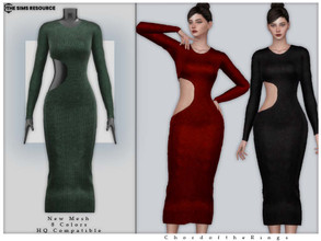 Sims 4 — ChordoftheRings Dress No.148 by ChordoftheRings — ChordoftheRings Dress No.148 - 8 Colors - New Mesh (All LODs)