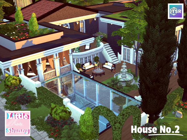 Sims 4 — House No. 2 by LittleLadyShunny — A house for a couple of artist or for a sim that enjoys painting.