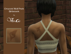 Sims 4 — Crescent Wolf Pack Birthmark by VitaLuMusic — Crescent Moon Tattoo Left Shoulder Blade