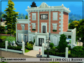 Sims 4 — Stitched by Bozena —  The house is located in the Prescott Square . Copperdale. Lot: 30 x 30 Value: $ 180 285