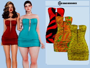 Sims 4 — Melannie Dress by couquett — - Dress for your female sims - Avaible in 21 swatches - new mesh - HQ mod