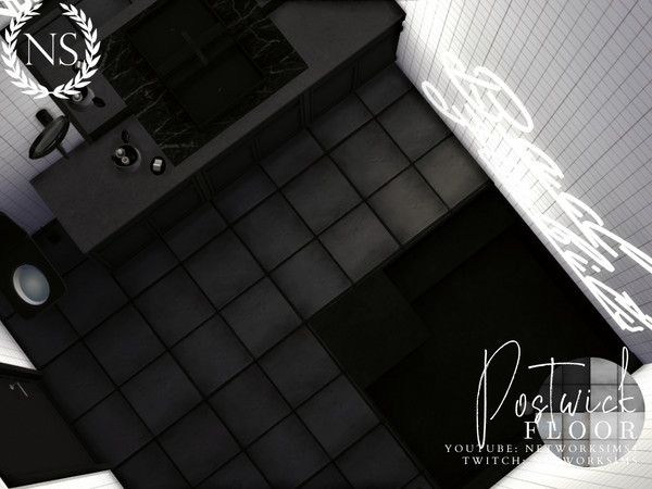 Sims 4 — Postwick Stone Tile Floor by networksims — A rustic stone tile floor.