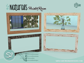 Sims 4 — Naturalis Powder room Mirror by SIMcredible! — by SIMcredibledesigns.com available exclusively at TSR 8 colors