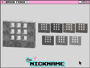Sims 4 — brick fence l by NICKNAME_sims4 — brick fence and gate 7 package files. brick fence l brick fence ll brick fence