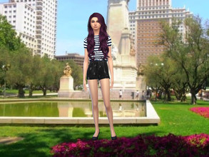 Sims 4 — In the middle of the city CAS backround version 2 by Katherine_Crystal — For simmers who love travelling with
