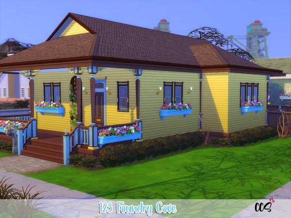 Sims 4 — 123 Foundry Cove by candiecoatediv2 — Family Home 2 Beds 1Ba 30x20 Lot Built in Foundry Cove Willow Creek 51,636