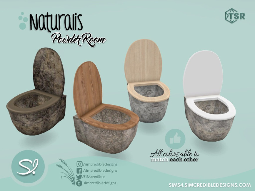The Sims Resource Naturalis Powder room Toilet