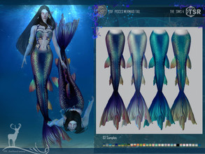 Sims 4 — PISCES MERMAID TAIL by DanSimsFantasy — Pisces Inspired Mermaid Tail Samples: 32 Cloning Item: The Sims 4 Island