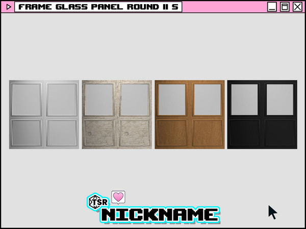 The Sims 4 Rounded Glass Mod The Sims Resource | frame glass panel round ll S