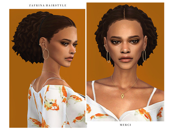 The Sims Resource - Zafrina Hairstyle