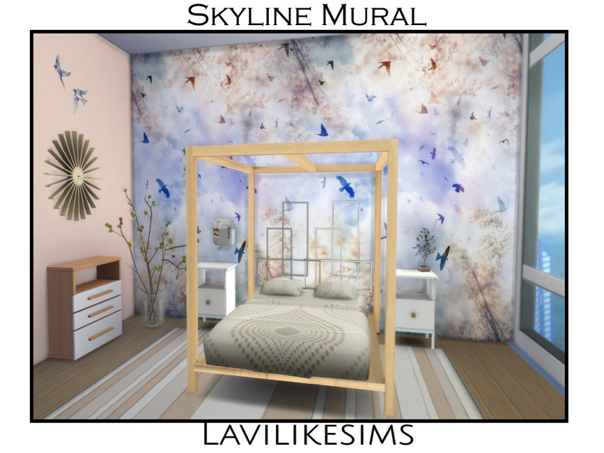 The Sims Resource Skyline Mural